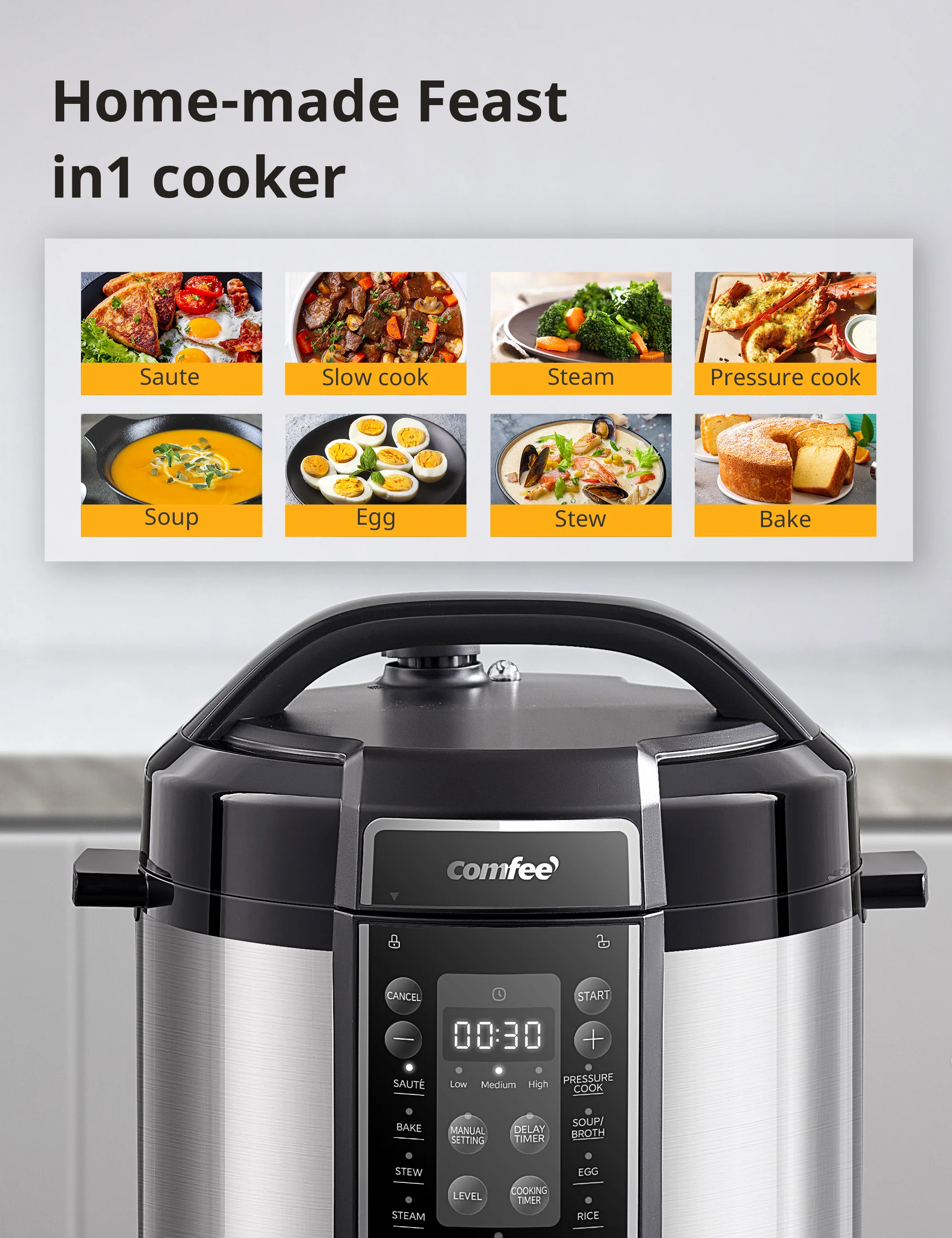 13-in-1 Electric Pressure Cooker - Image 3
