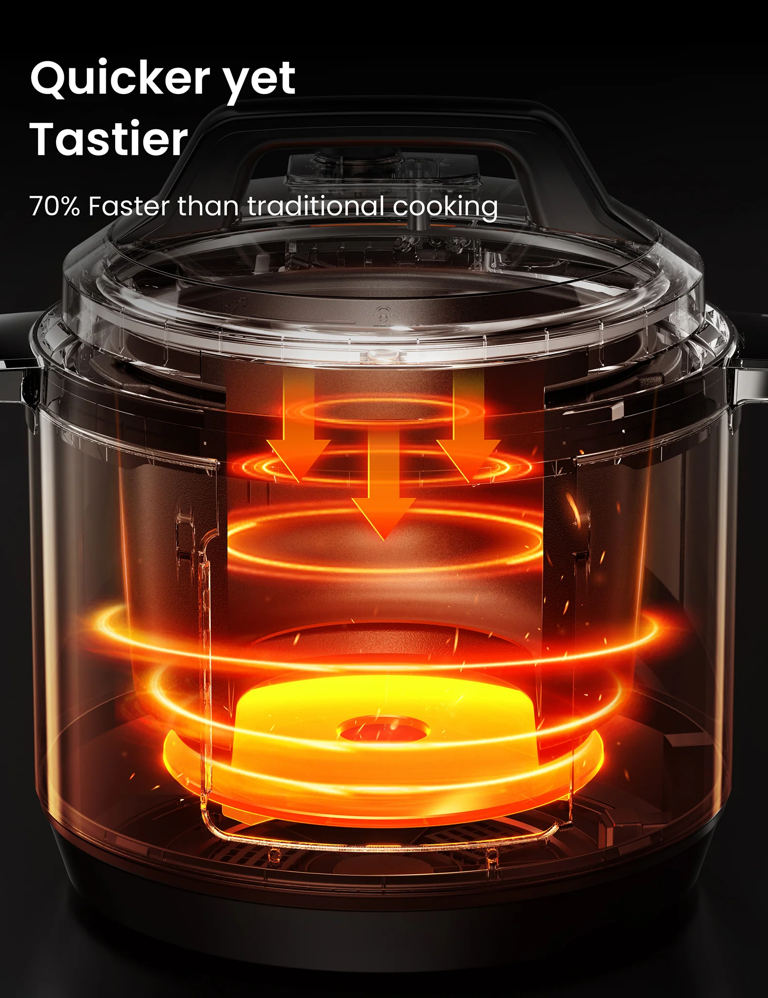 8 Qt Electric Pressure Cooker - Image 3