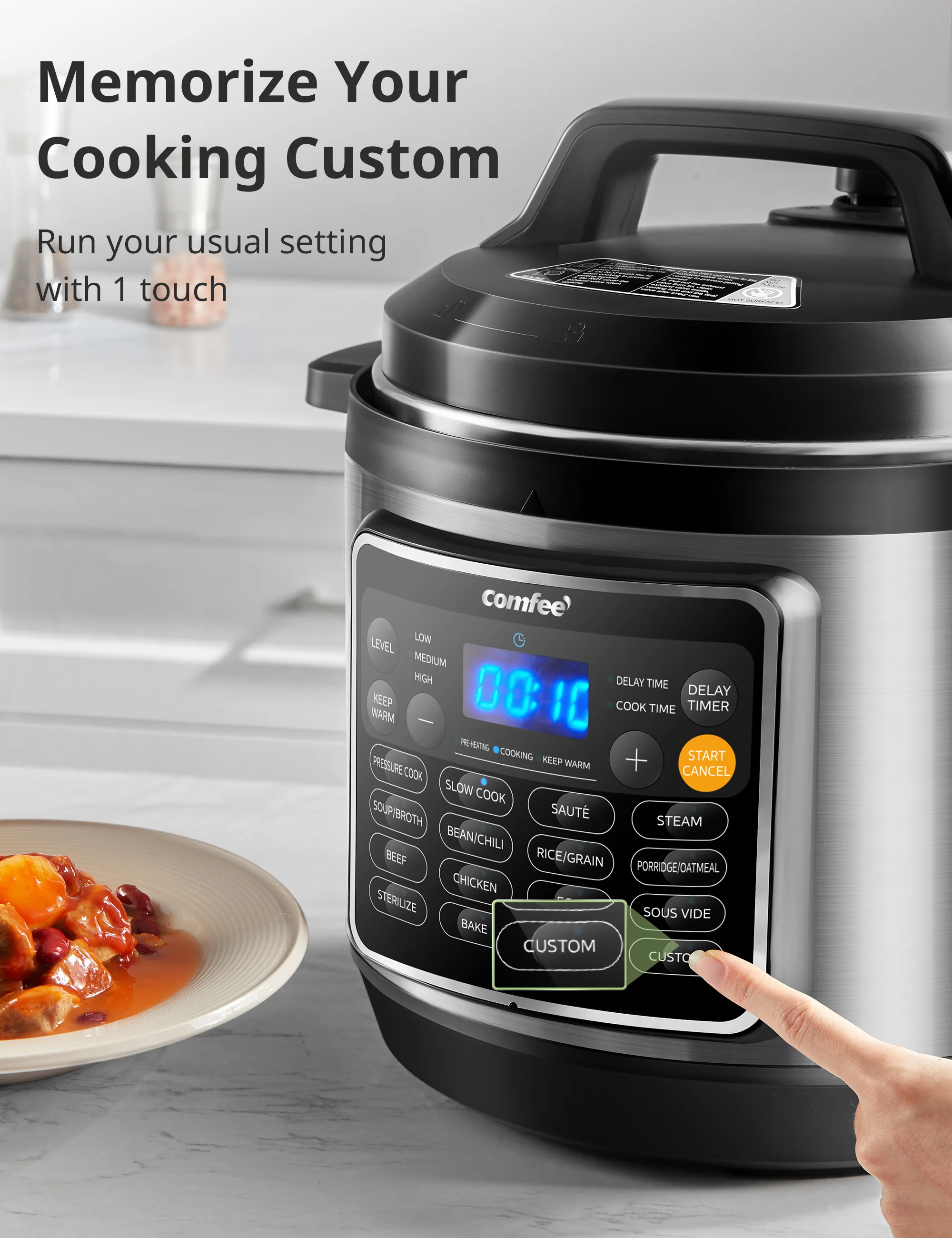 8 Qt Electric Pressure Cooker - Image 9