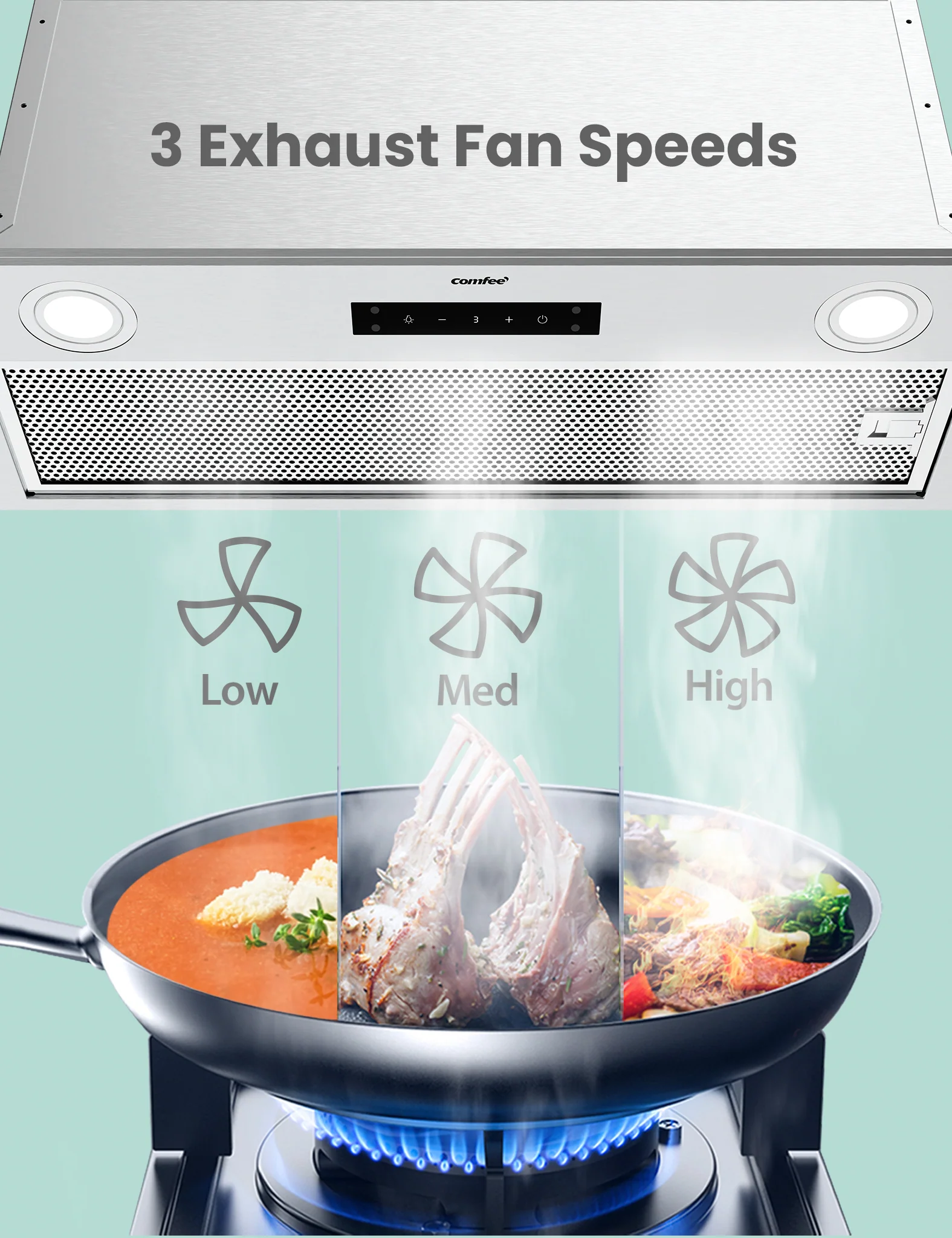 30" Gesture Control Insert Vent Hood - Image 7