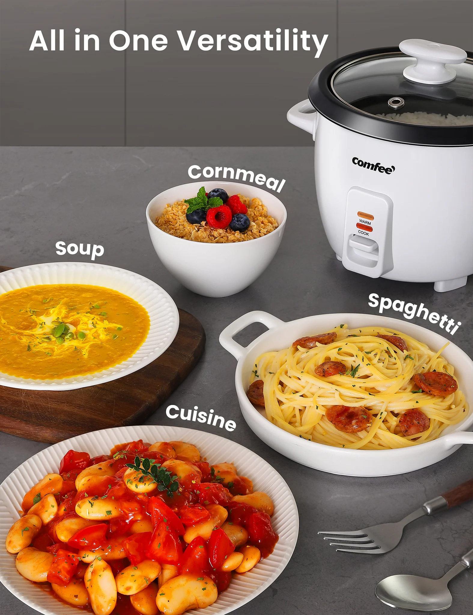 6 Cups Cooked Mini Rice Cooker - Image 4