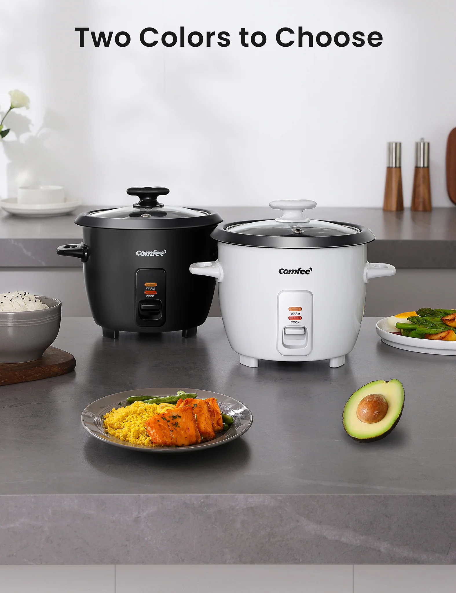 6 Cups Cooked Rice Cooker - Black - Image 7