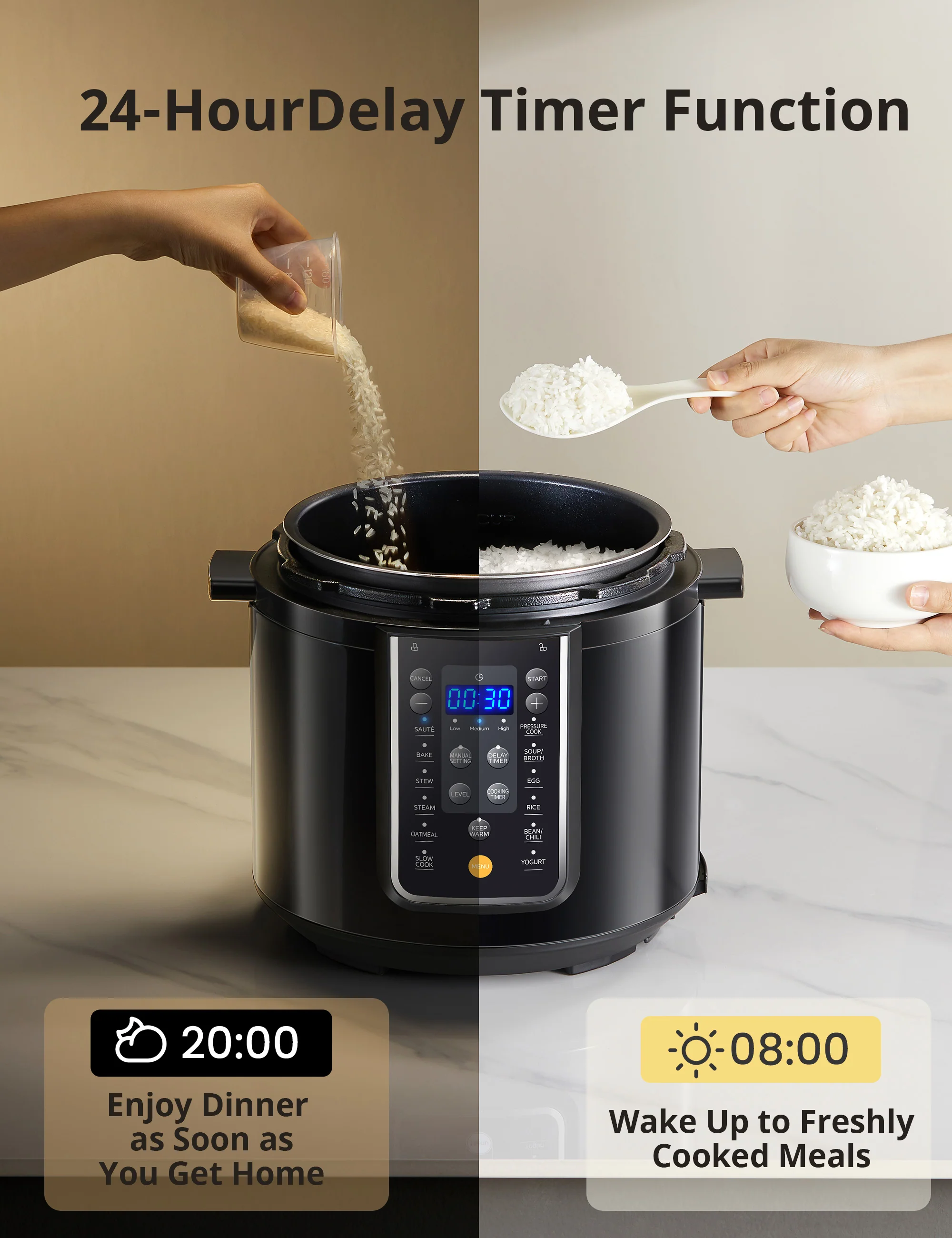 6 Qt Electric Pressure Cooker - Image 4