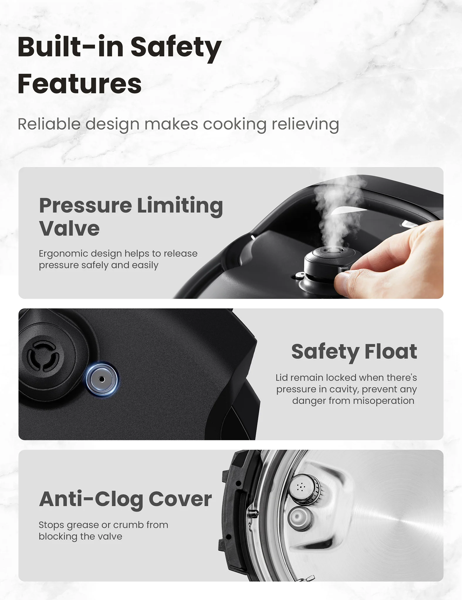 6 Qt Electric Pressure Cooker - Image 6