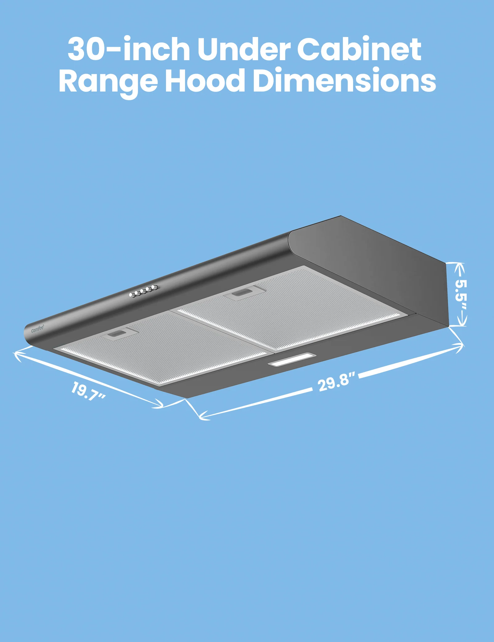 30" Dual Under Cabinet Range Hood - Image 5