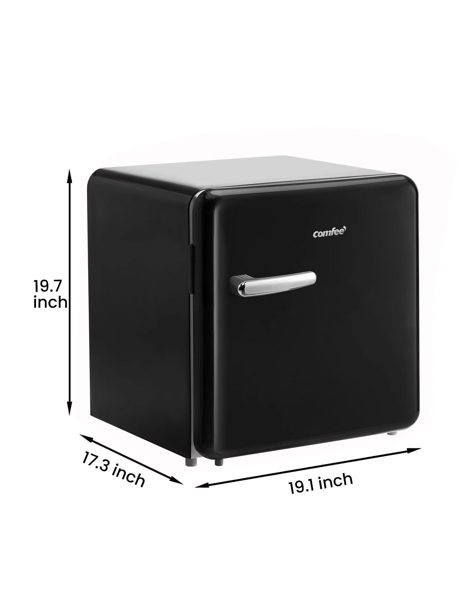 1.6 Cu.ft Mini Refrigerator - Black - Image 7