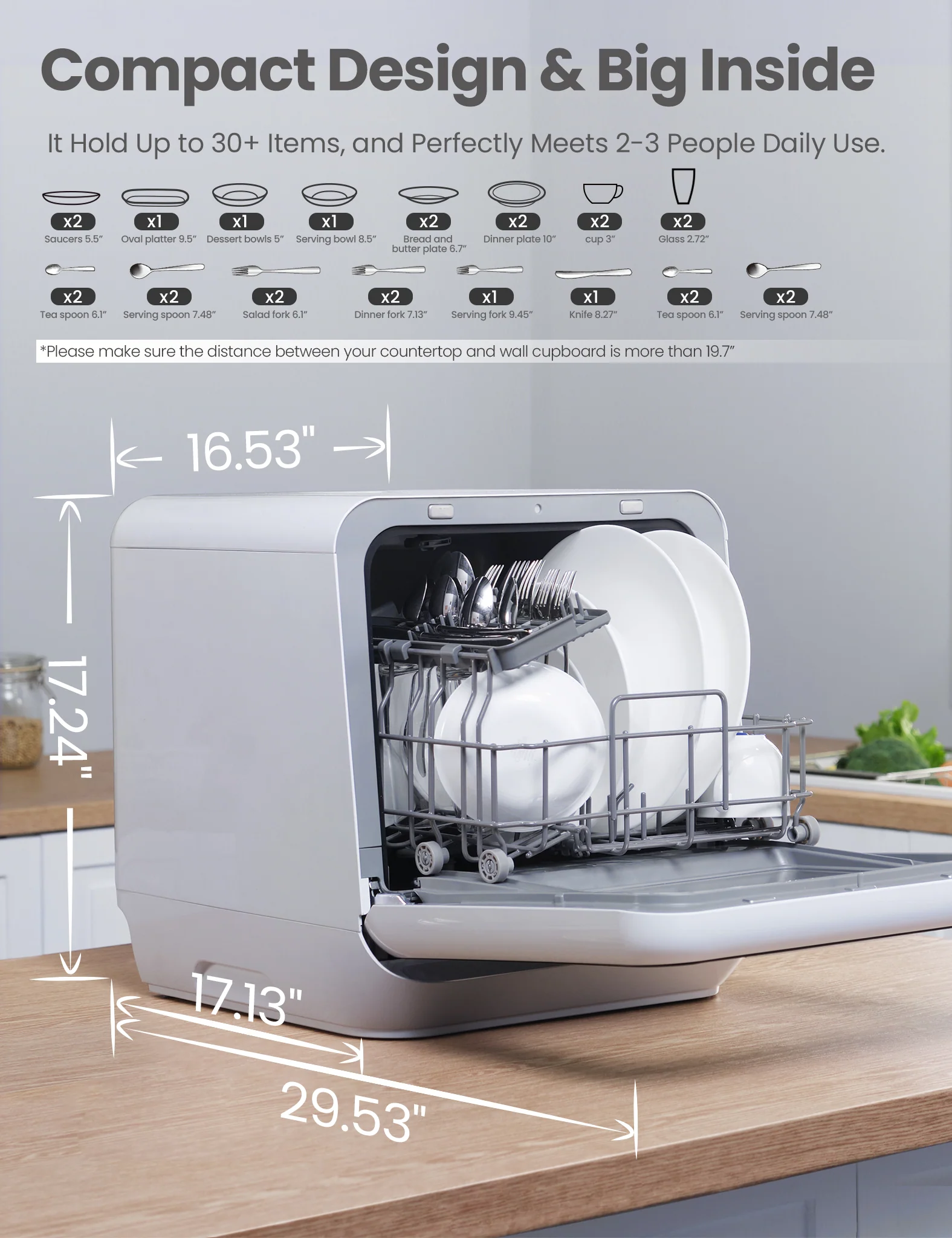 5L Countertop Dishwasher - Image 3