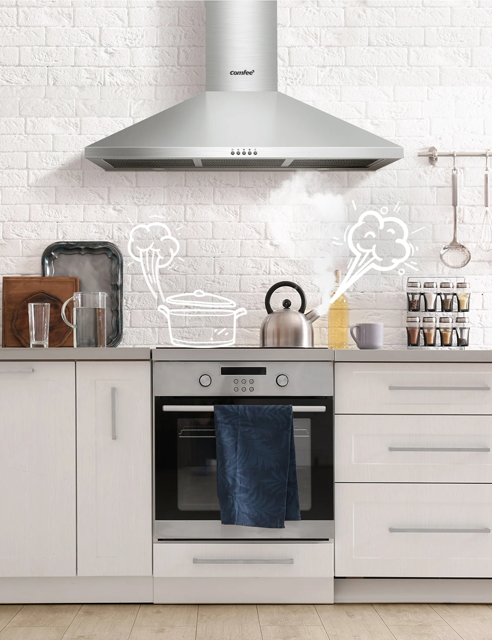 36" Ducted Pyramid Range Hood - Image 7