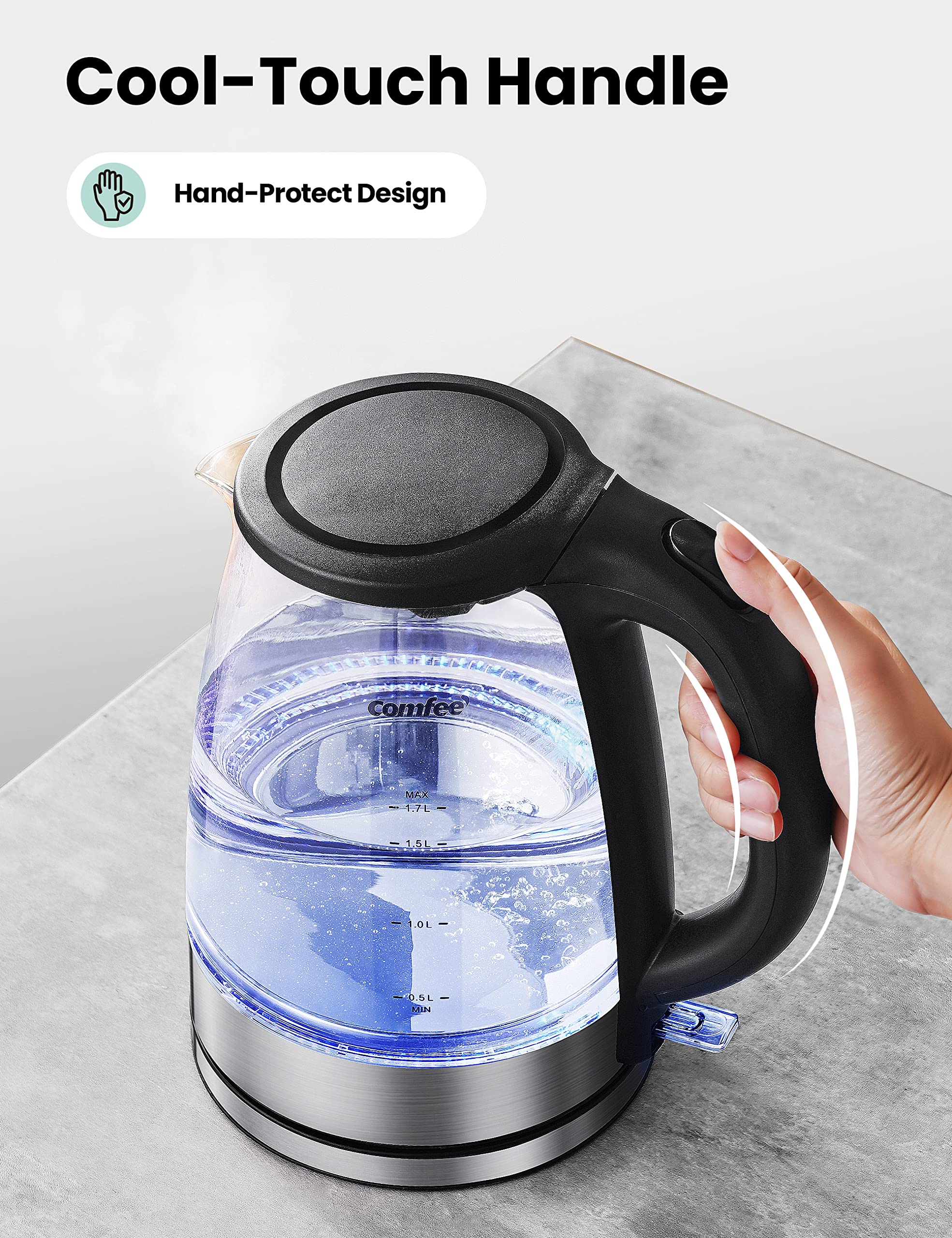 1.7L Glass Electric Kettle - Image 6