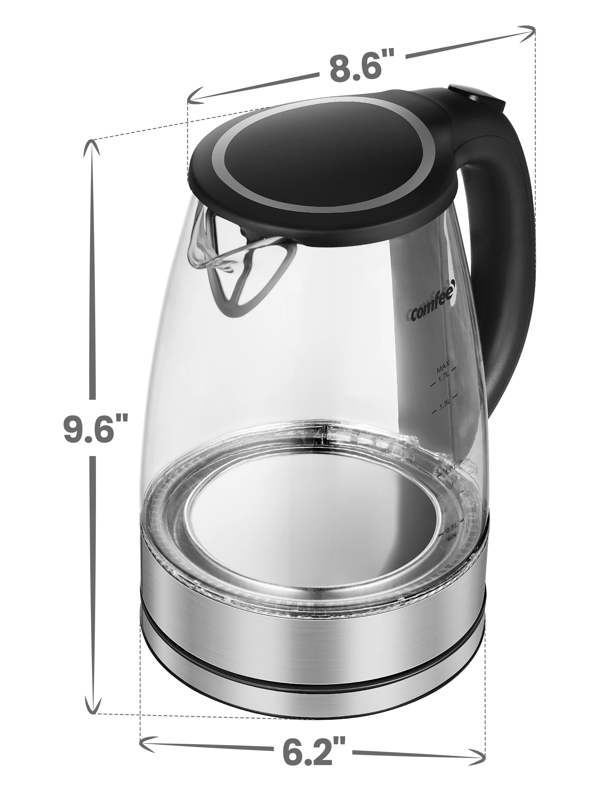 1.7L Glass Electric Kettle - Image 8