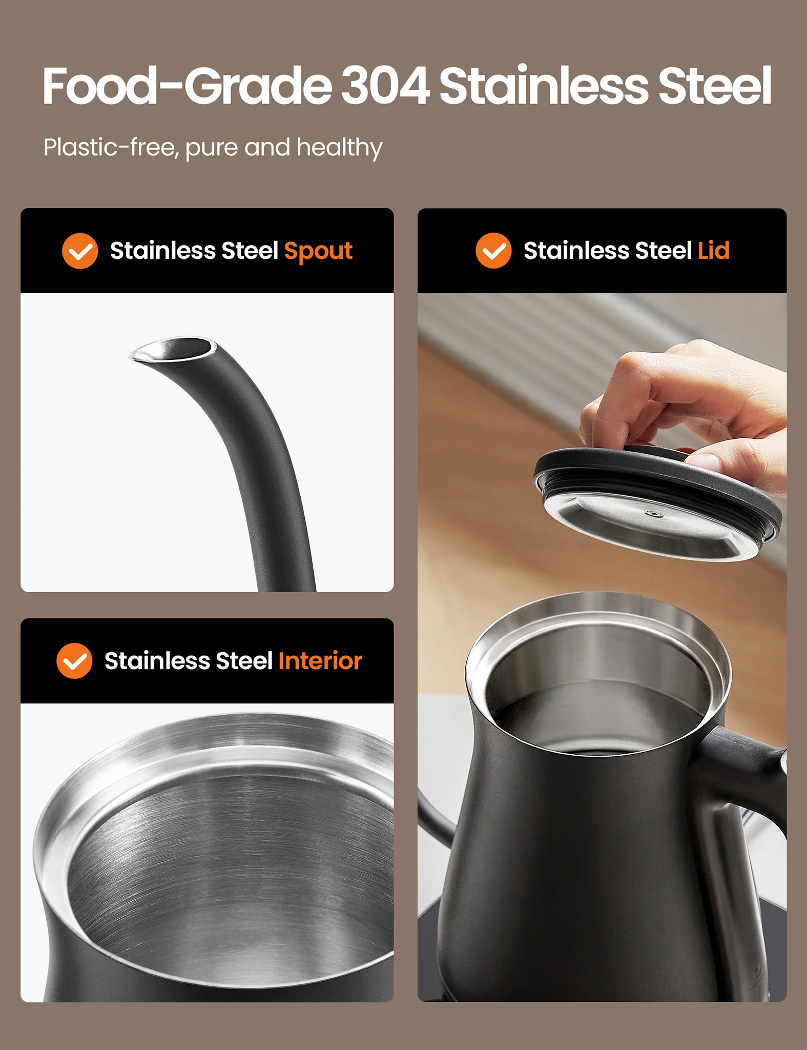 0.6L Gooseneck Electric Kettle - Image 7