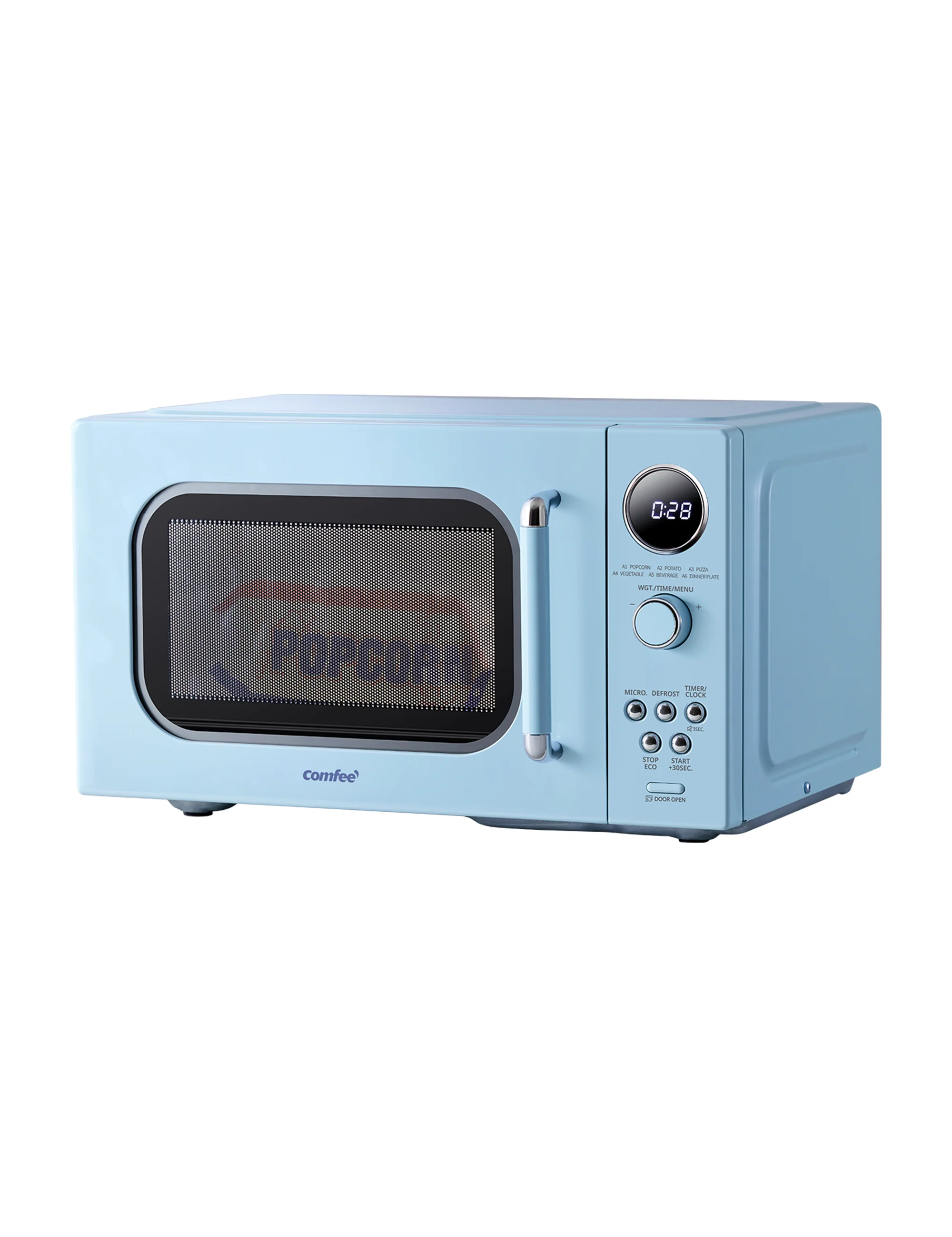 0.9 Cu.ft Retro Microwave Oven - Green - Image 9