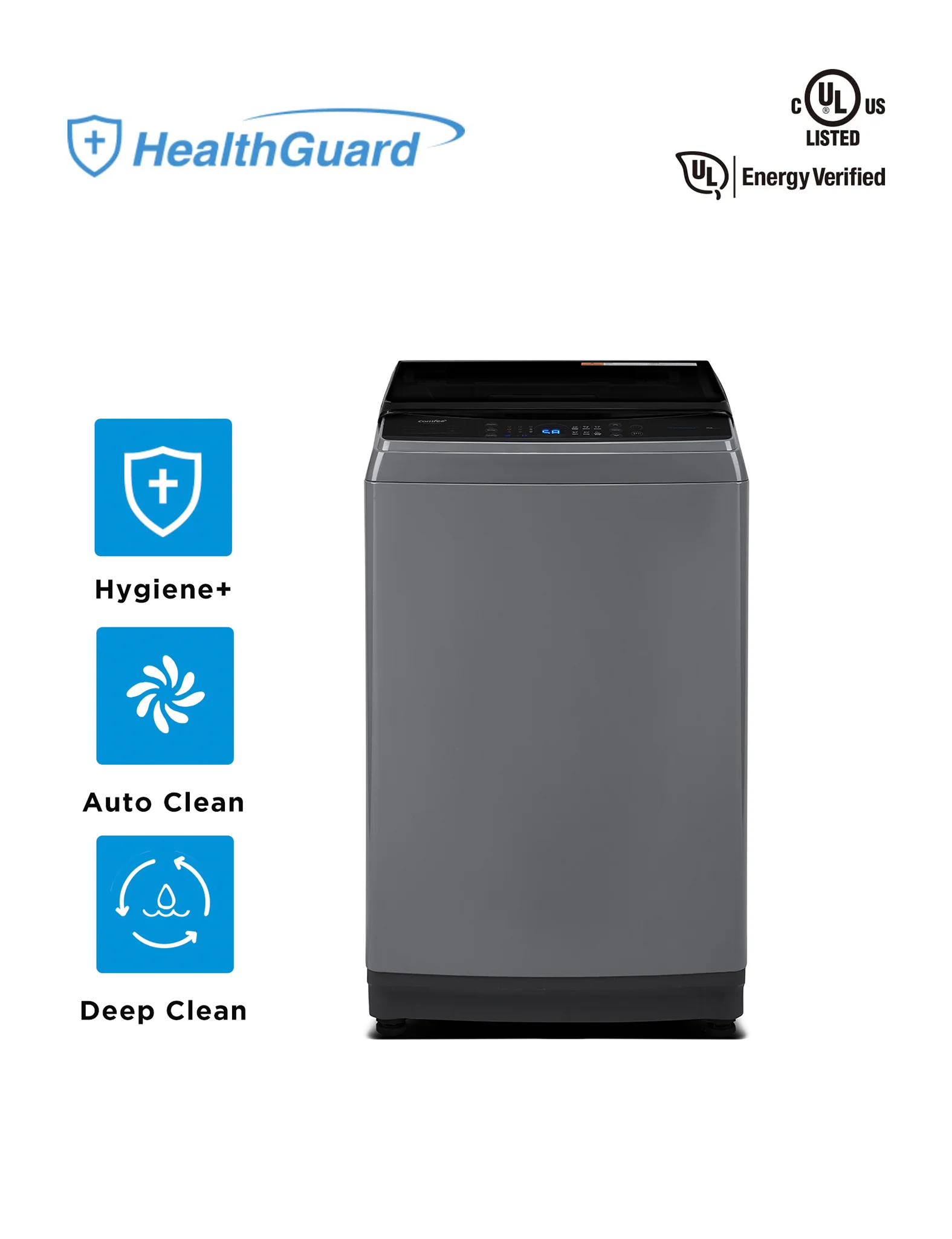 2.4 Cu.ft Portable Washing Machine - Grey - Image 3