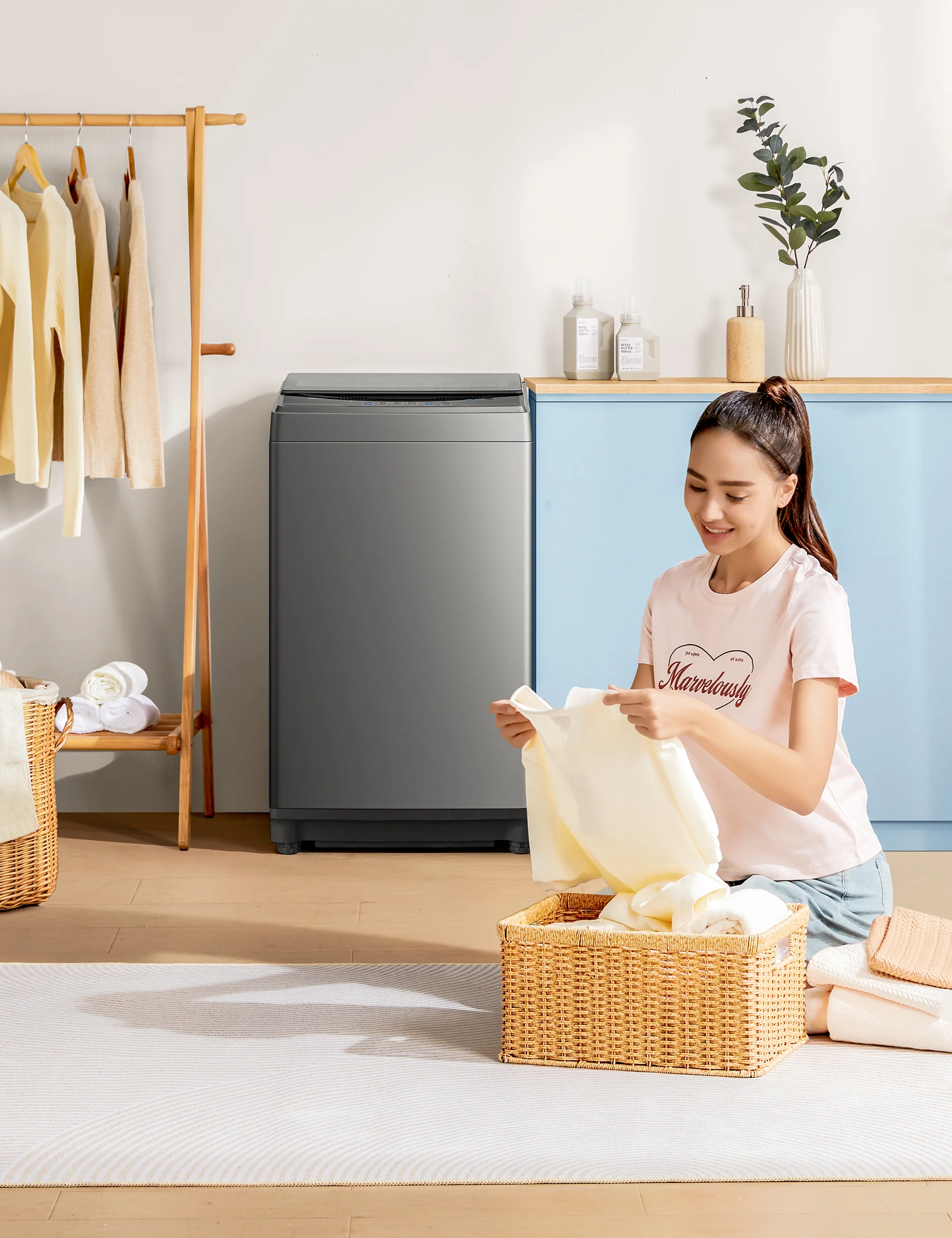 1.6 Cu.ft Portable Washing Machine - Grey - Image 8