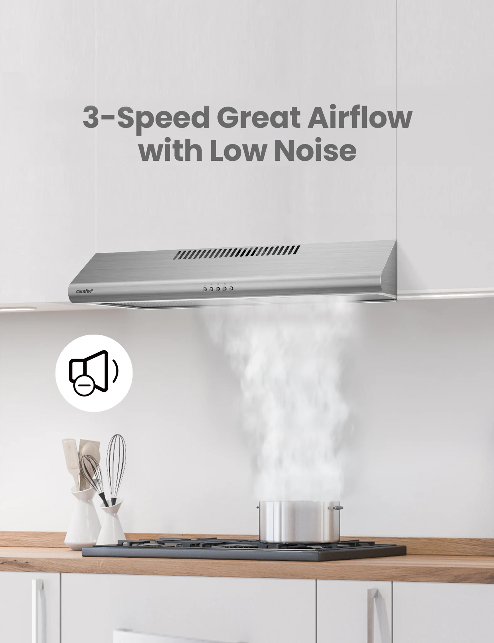 2.0 30" Dual Under Cabinet Range Hood - Image 3