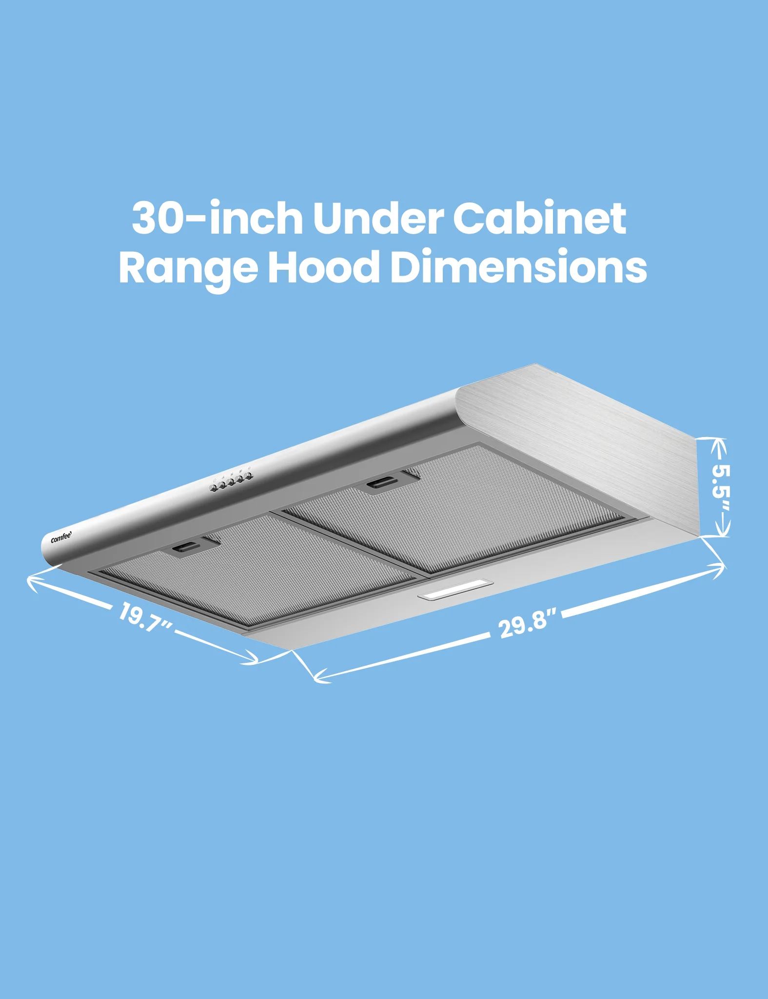 2.0 30" Dual Under Cabinet Range Hood - Image 5
