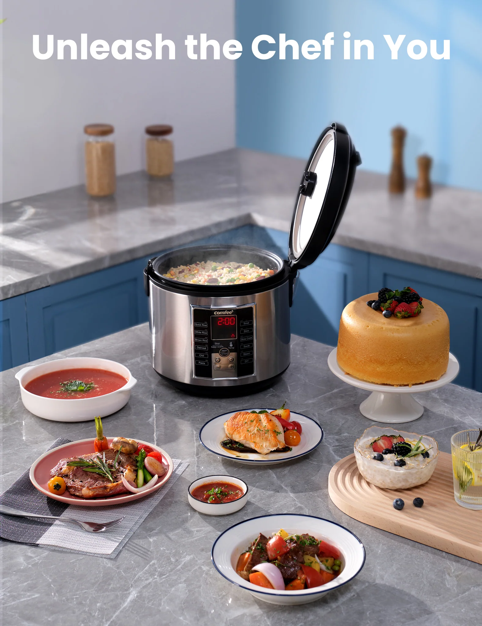 5.2 Qt Multifunction Rice Cooker - Image 3