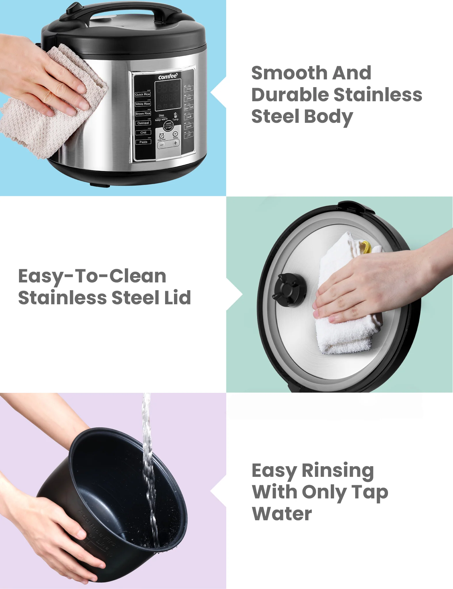 5.2 Qt Multifunction Rice Cooker - Image 6