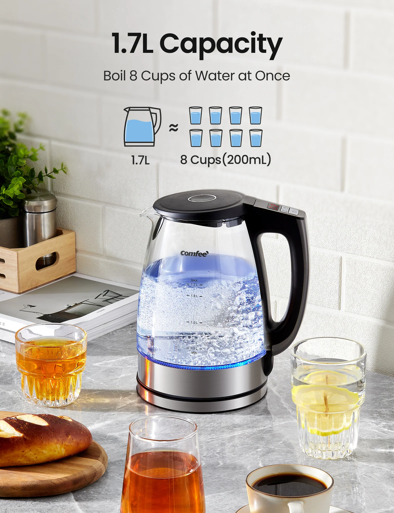 Quick Boiling Glass Electric Kettle - Image 6