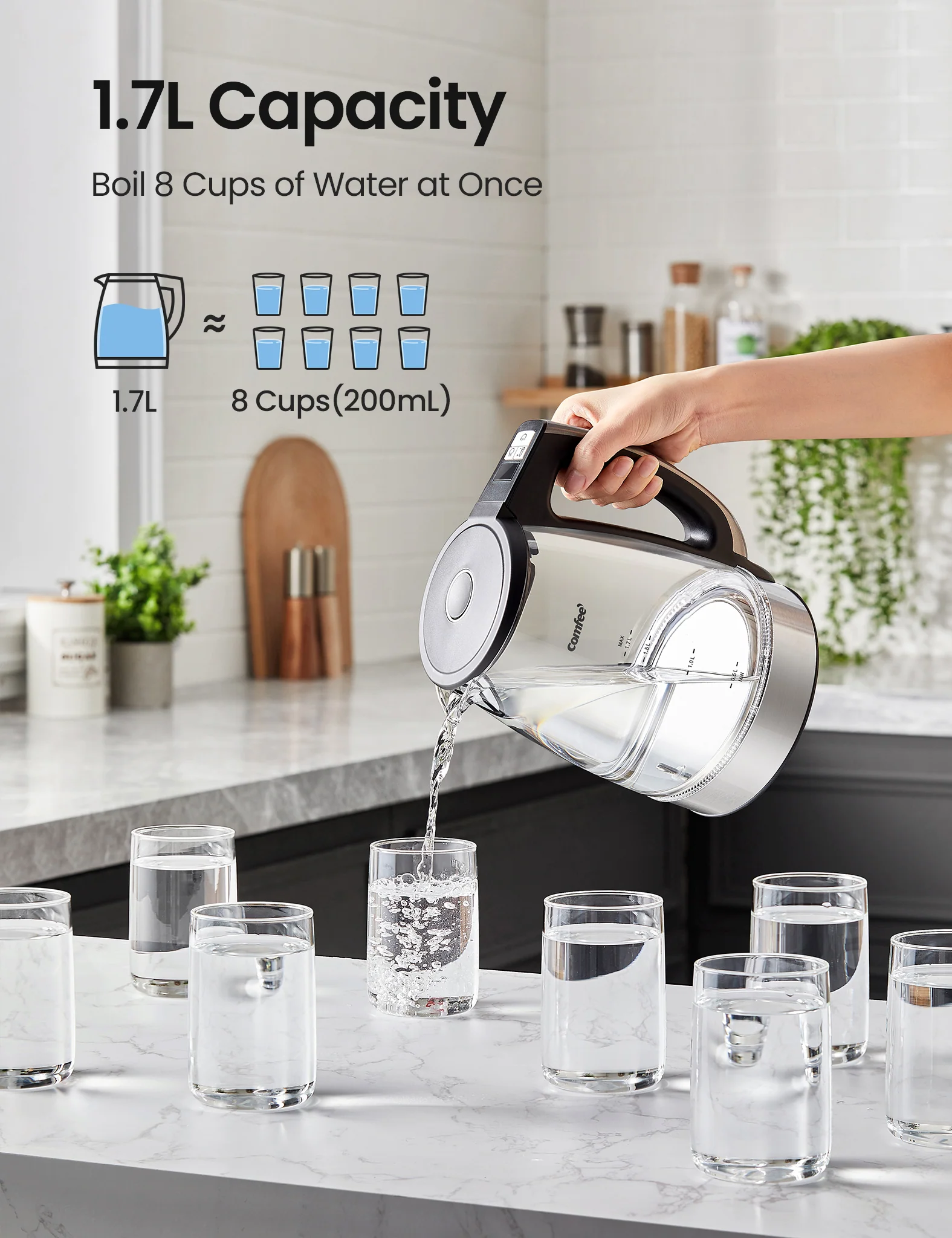 Quick Boiling Glass Electric Kettle - Image 7
