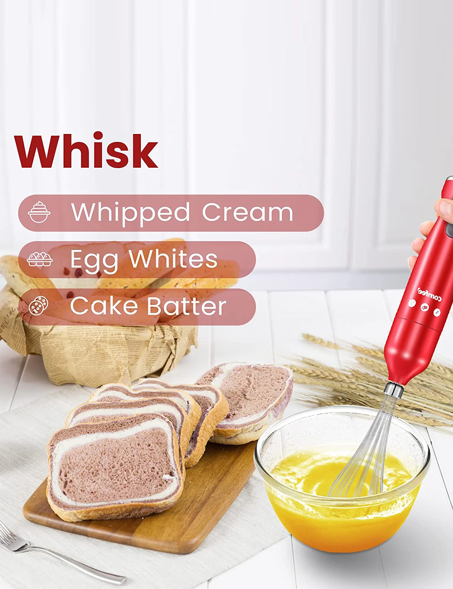 Immersion Hand Blender - Red - Image 3