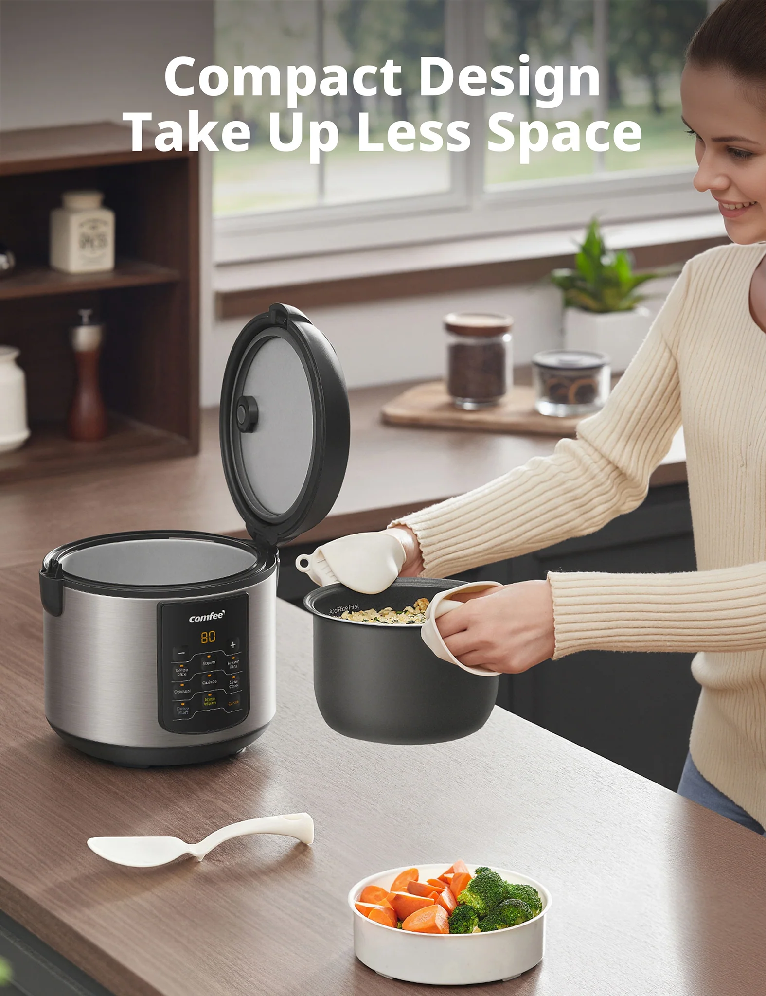2 Qt Stainless Steel Rice Cooker - Image 6