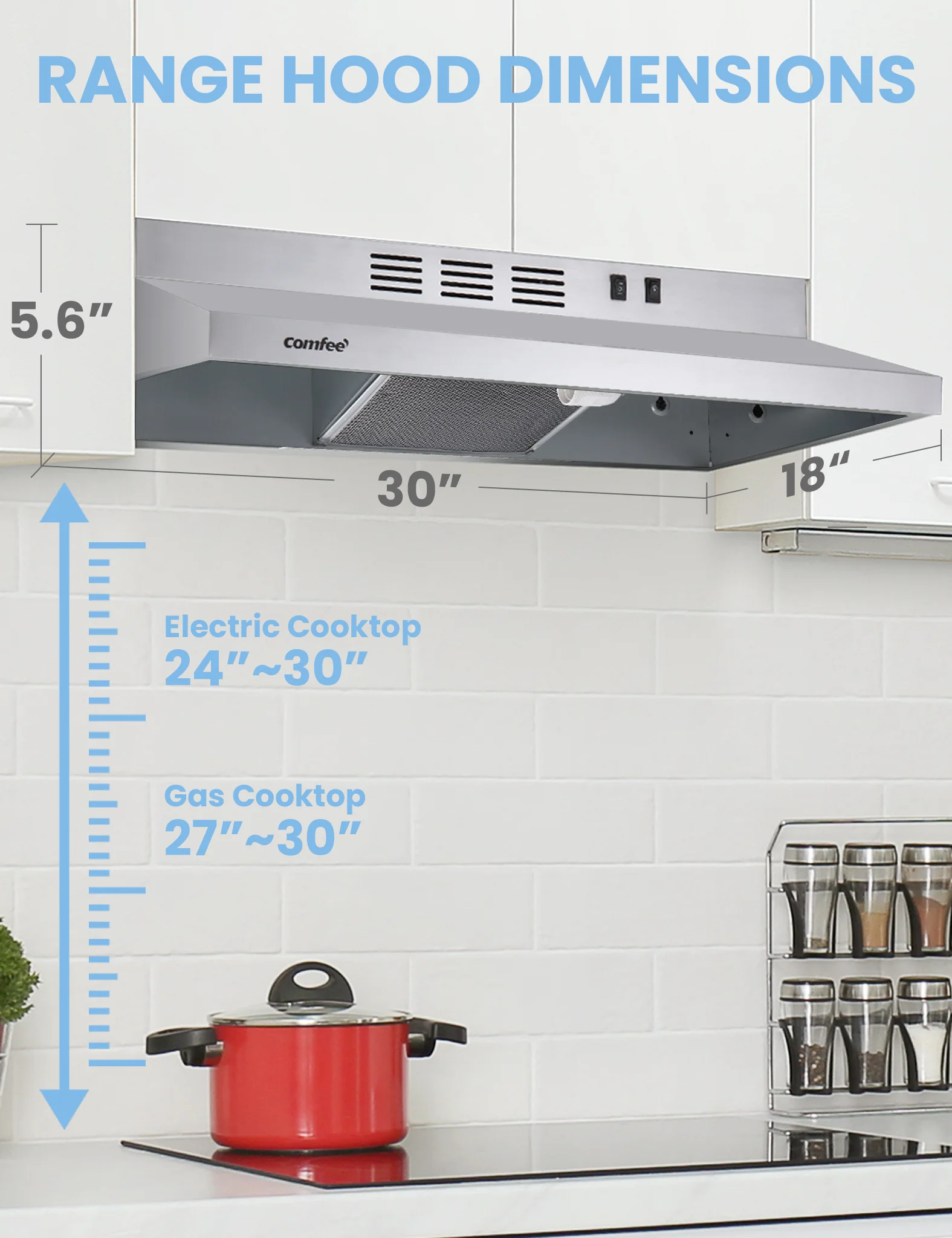 30" F13 Under Cabinet Range Hood - Image 7