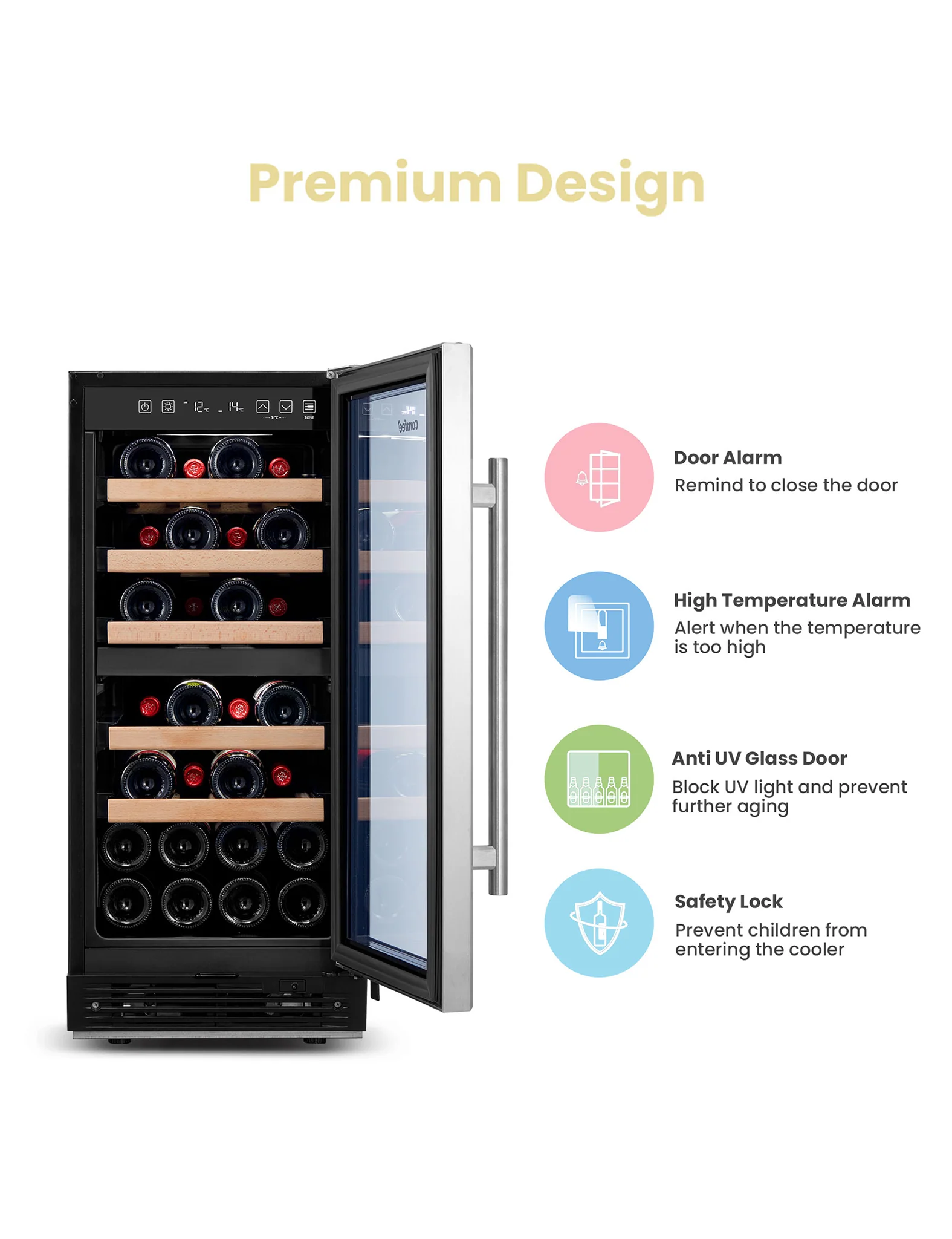 2.8 Cu.ft Wine Cooler Refrigerator - Image 5
