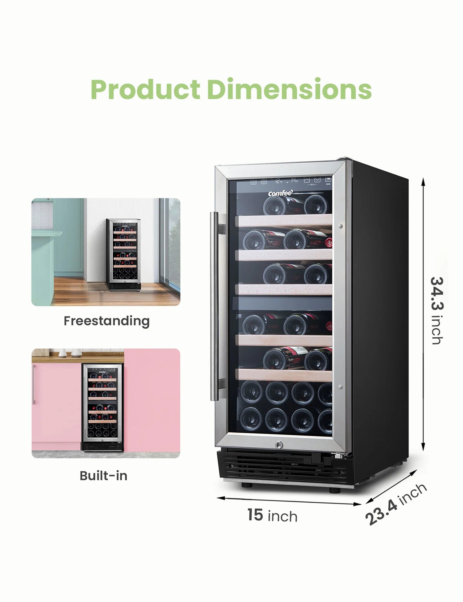 2.8 Cu.ft Wine Cooler Refrigerator - Image 6