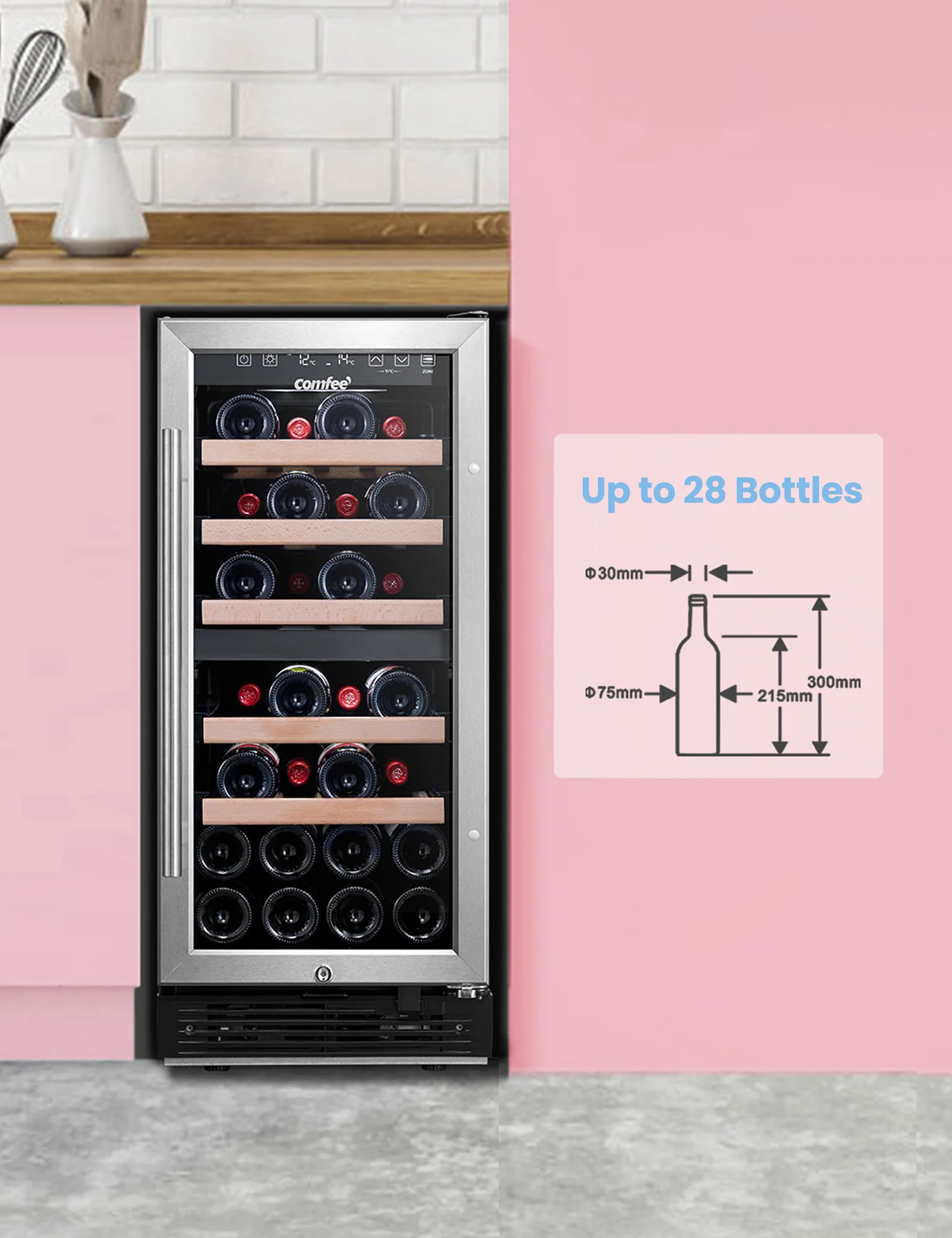2.8 Cu.ft Wine Cooler Refrigerator - Image 8